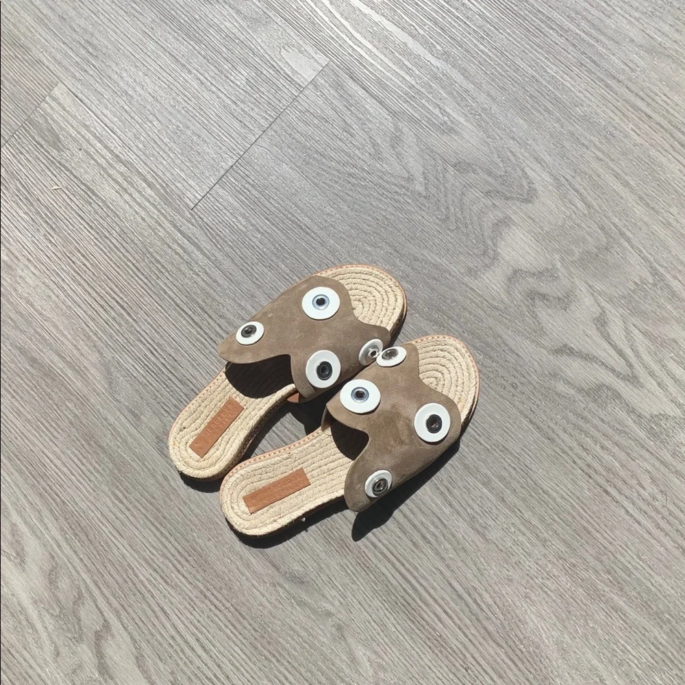 Mercedes Castillo Suede Slide Flat Espadri… - Picture 2 of 5